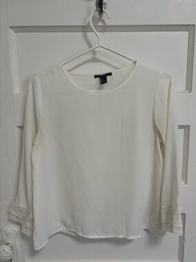 Forever 21 Sheer Flowy Top